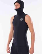 Rip Curl Gilet con Cappuccio Flashbomb Polypro Hood Vest Nero