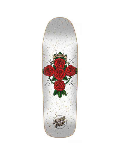 Skateboard Deck Santa Cruz Dressen Rose Cross Shaped 9.31"