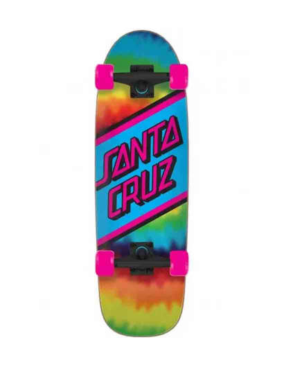 Skateboard Santa Cruz Cruiser Rainbow Tie Dye  8.79" Completo