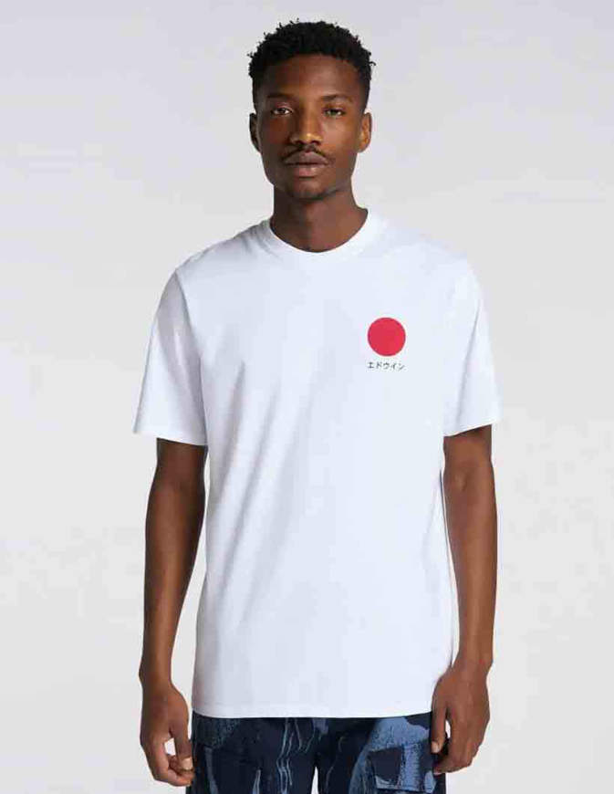 Edwin T-Shirt Japanese Sun White