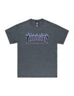 THRASHER T-Shirt Manica corta Flame Grigia