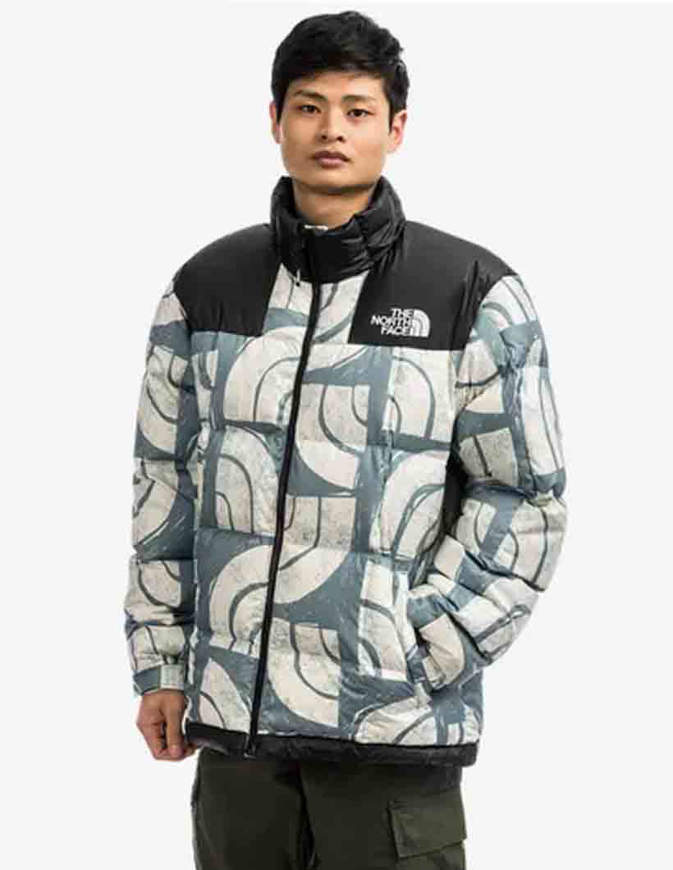 The North Face Men s Lhotse Jacket Blue White Impact shop action