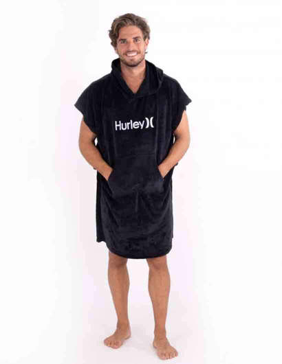 HURLEY Poncho One&Only Hooded Nero