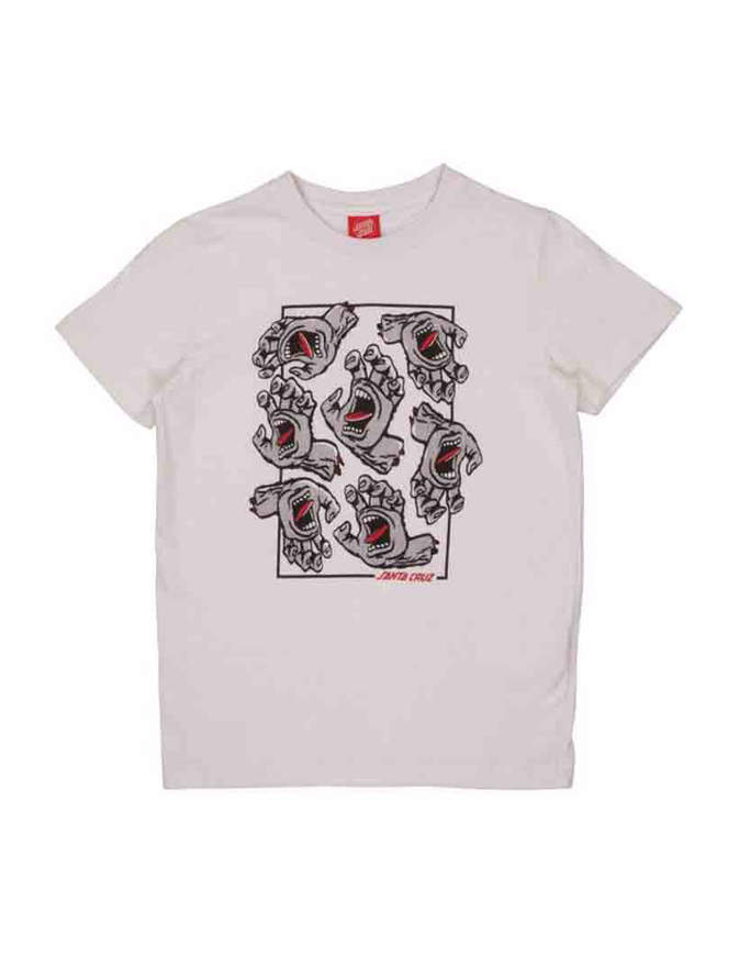 Santa Cruz T-Shirt Bambino Crowd Hand Bianca