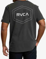 RVCA T-Shirt Uomo Big Pin Hex Nera