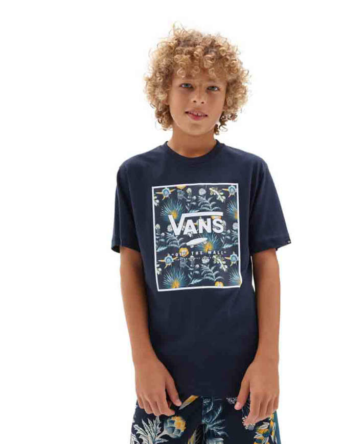 Vans T-Shirt Ragazzo Print Box Blu