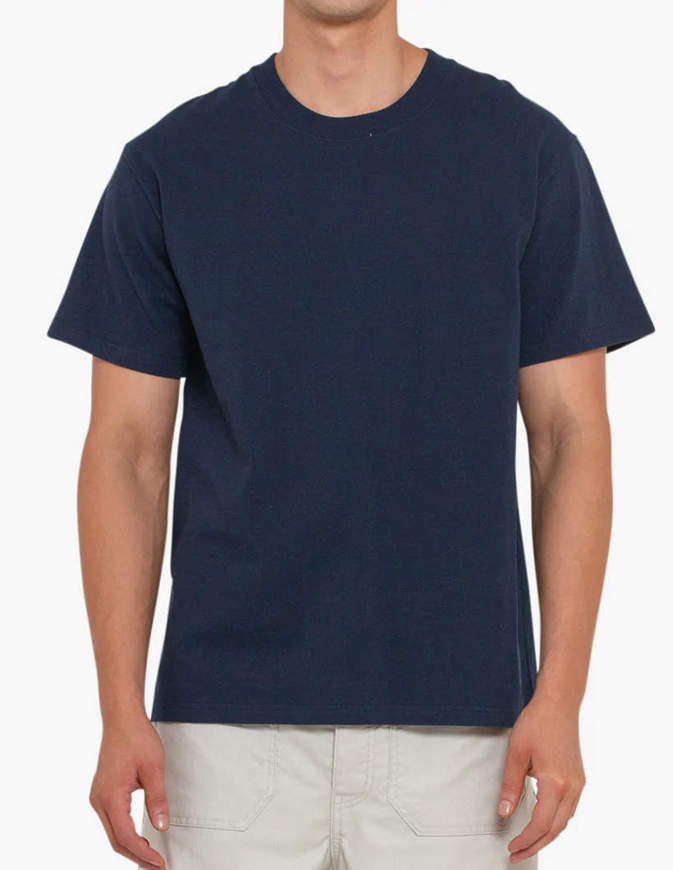 Deus T-Shirt Plain Naval Tee Blu