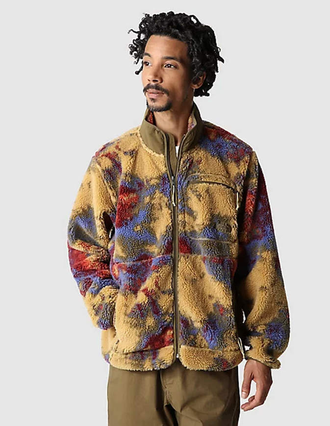 The North Face Giacca in Pile Extreme Pile Jacquard Antelope Tan Ice Dye Print