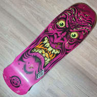 Skateboard Deck Old School Santa Cruz Reissue Rob Roskopp Face 9.5'' Purple