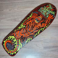 Skateboard Deck Old School Santa Cruz Salba Tiger Reissue 10.3"