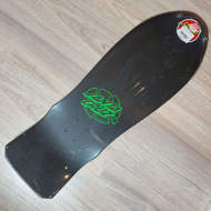 Skateboard Deck Old School Santa Cruz Reissue Grabke Exploding Clock Black 10.04''