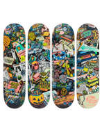Skateboard Deck Santa Cruz x Stranger Things Set 4 Tavole