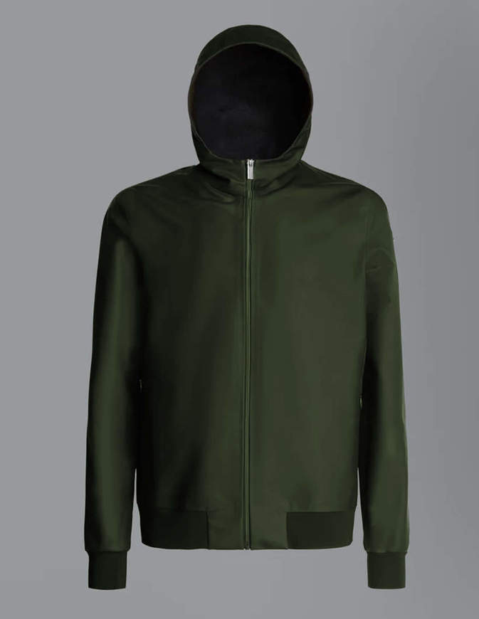 RRD Fleece Rubber Hood Zip Green - Impact shop action sport store