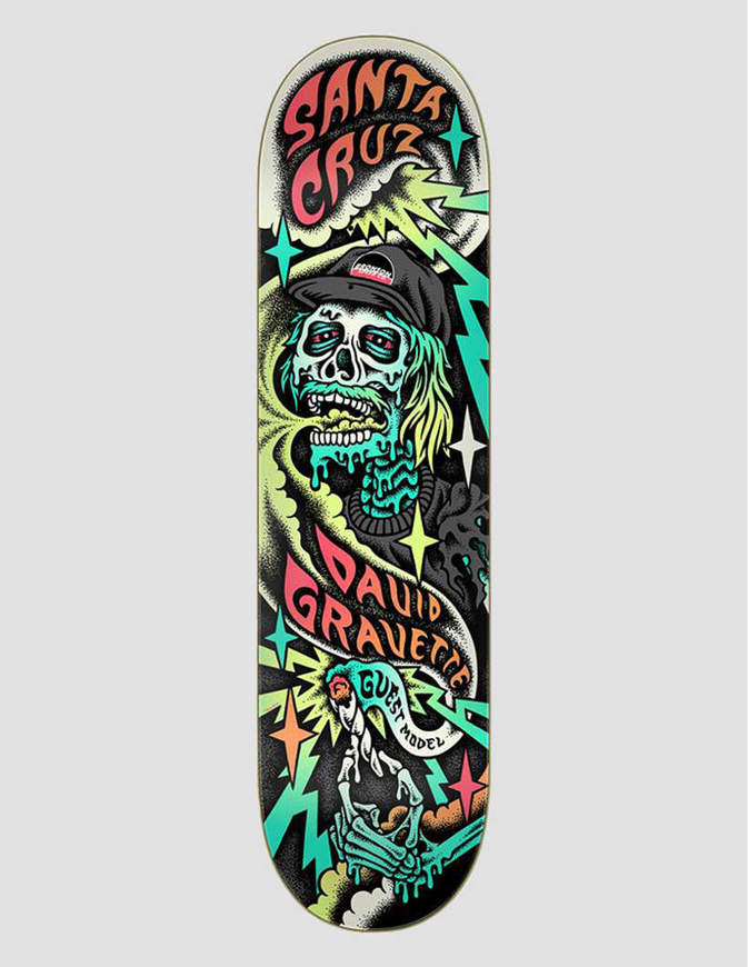 Tavola Skate Santa Cruz Gravette Hippie Skull Pro 8.3"