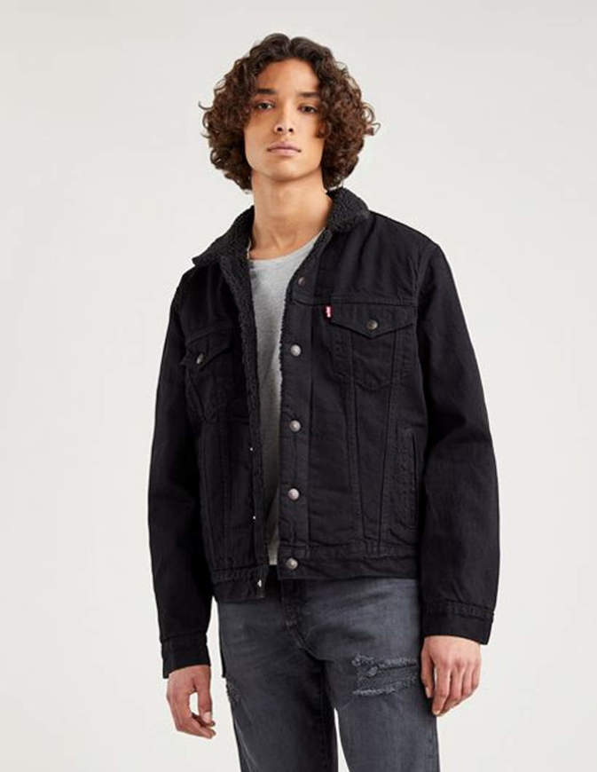 Levi's Giacca Trucker Sherpa Nera