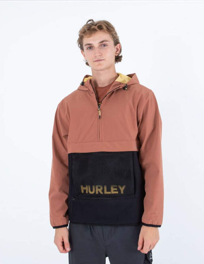 Hurley Giacca Uomo Phantom+ Packable Anorak Zion Rust