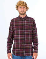 Hurley Camicia Portland Organic Flannel Marrone