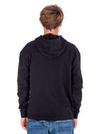 Hurley Felpa con cappuccio OAO Solid Core Nera