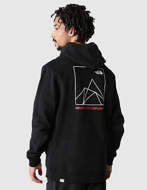 The North Face Felpa con Cappuccio Coordinates Nera/Rossa
