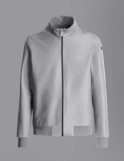 RRD Felpa Fleece Rubbe Zip Bianca