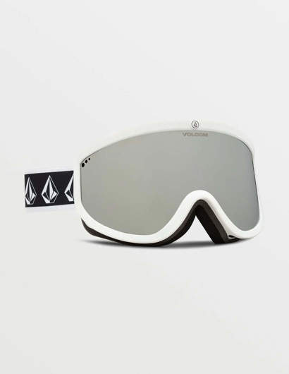 Volcom Maschera Footprints White Rerun Silver Chrome