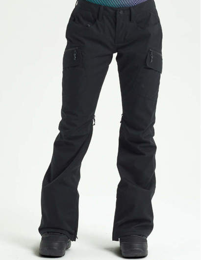 BURTON Pantaloni Snowboard da Donna Gloria Insulated Neri