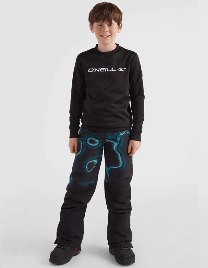 O'Neill Pantaloni Snowboard da Bambino Anvil All Over Print Blue Heat Map