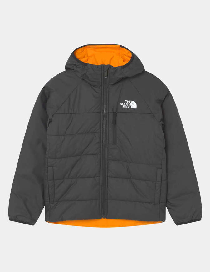 The North Face Giacca Reversibile da Ragazzo Perrito Nero/Arancione