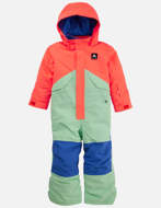 BURTON Completo Snowboard Bambino One Piece 2L Tetra Orange/Jewel Green