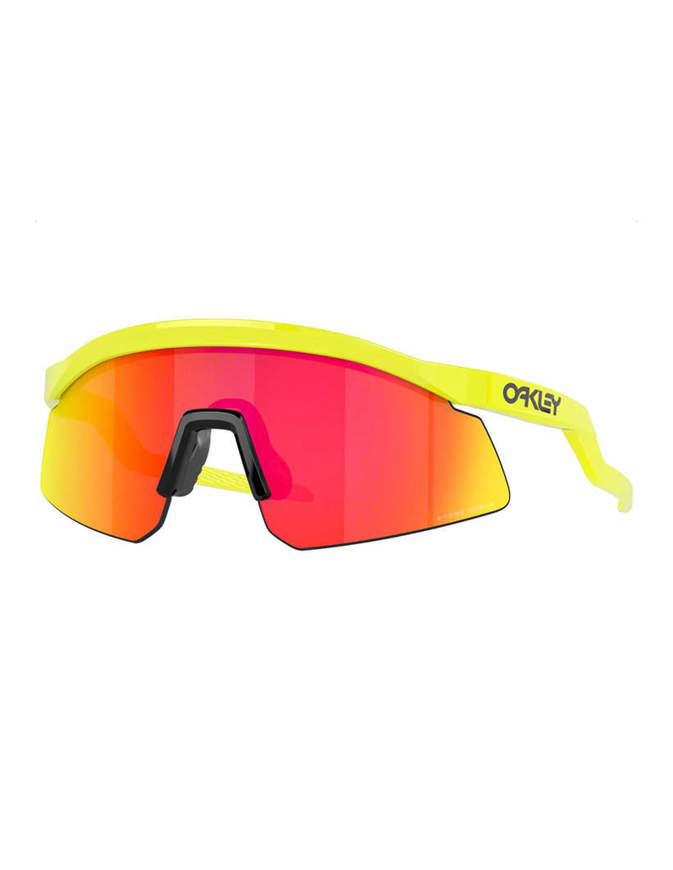 OAKLEY Occhiali Sportivi Hydra Tennis Ball Yellow Con Lenti Prizm Ruby