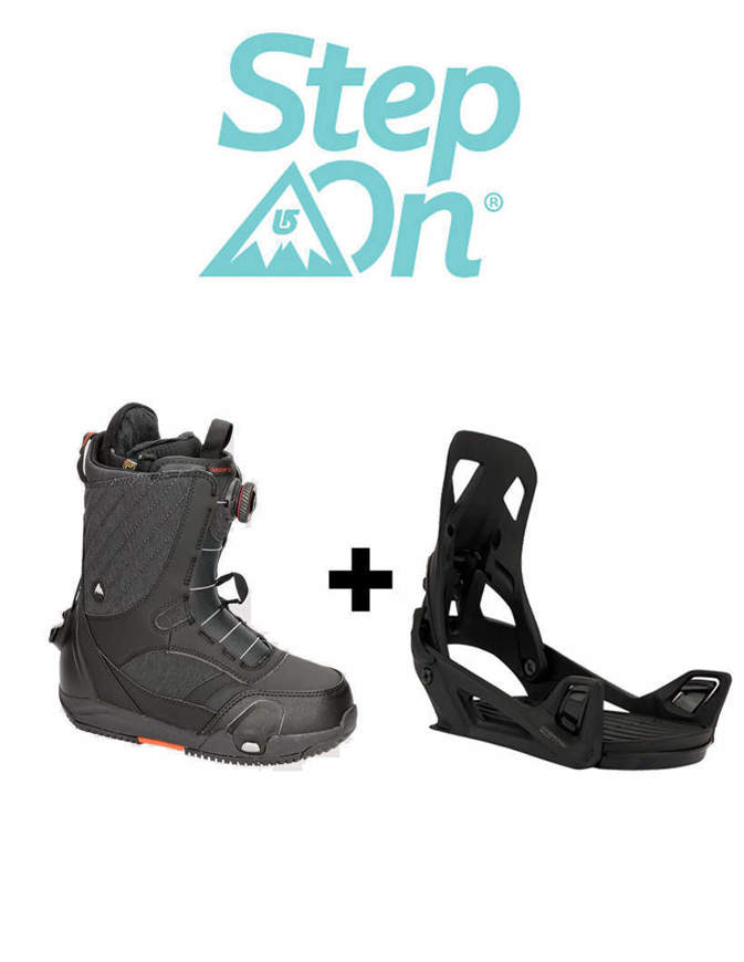 BURTON Step On Attacco Snowboard 2023 + Scarpone Donna Limelight Step On Neri
