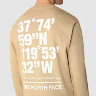 Felpa senza cappuccio  Coordinates marroncino The North Face