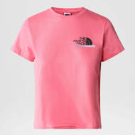 Maglia mezza manica Graphic rosa The North Face.