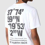 Maglia mezza manica Coordinates bianca The North Face