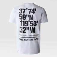 Maglia mezza manica Coordinates bianca The North Face