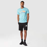 Maglia mezza manica Mountain Line azzurra The North Face