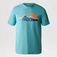 Maglia mezza manica Mountain Line azzurra The North Face