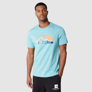 Maglia mezza manica Mountain Line azzurra The North Face