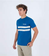 Maglia mezza manica Oceancare block party blu Hurley