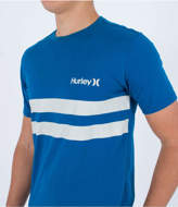 Maglia mezza manica Oceancare block party blu Hurley