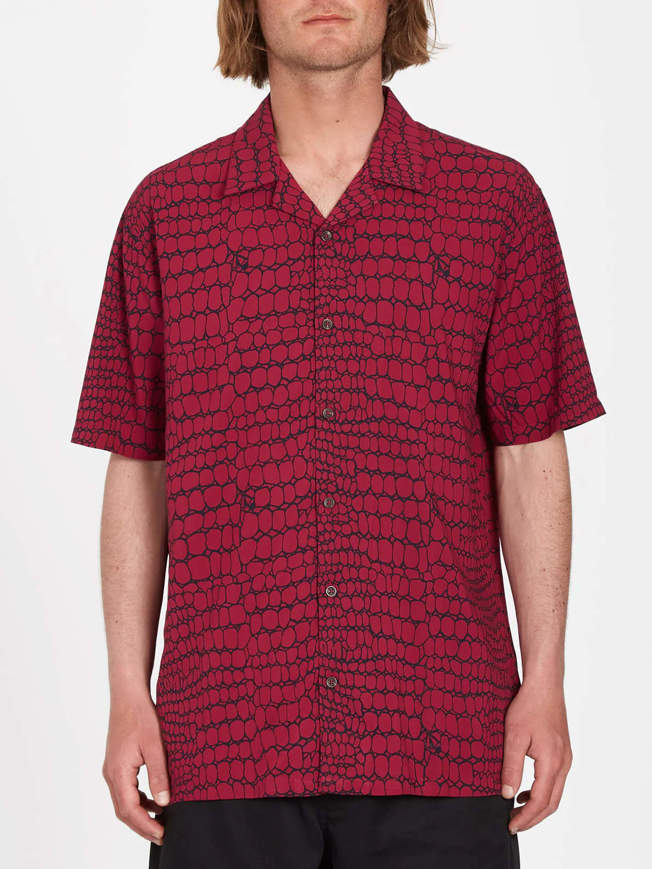 Camicia mezza manica Todd Bratrud rossa Volcom