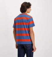 Maglia mezza manica red tab vintage blu e rossa Levi s Impact