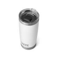 RAMBLER® bicchiere 20 OZ (591 ML) con coperchio MAGSLIDER™ bianco Yeti