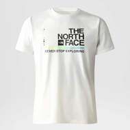 Maglia mezza manica Fondazione Grafica bianca The North Face