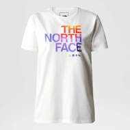 Maglia mezza manica da donna Fondazione Grafica bianca The North Face