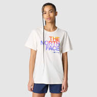 Maglia mezza manica da donna Fondazione Grafica bianca The North Face