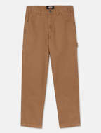 Pantaloni da Carpentiere in tela di cotone da uomo marrone anatra slavato Dickies