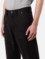 Pantaloni Utility In tela di cotone da uomo nero slavato Dickies