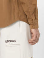Camicia in tela di cotone Canvas da uomo marrone anatra slavato Dickies