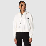 Felpa con cappuccio in pile Trend corta in vita da donna bianco gardenia The North Face